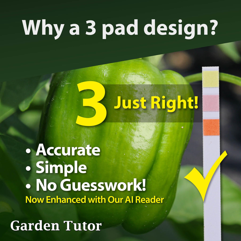 Garden Tutor Soil pH Test Kit (3.5-9 Range) | 100 Soil pH Test Strips