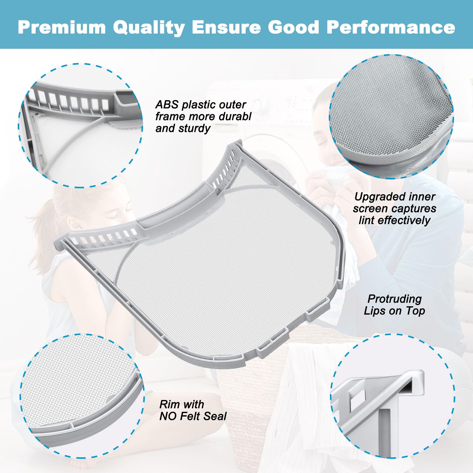UPDATED ADQ56656401 Dryer Lint Filter Replacement for LG and Kenmore Dryer Lint Screen Replaces 1462822, AP4457244, PS3531962, AH3531962, EA3531962