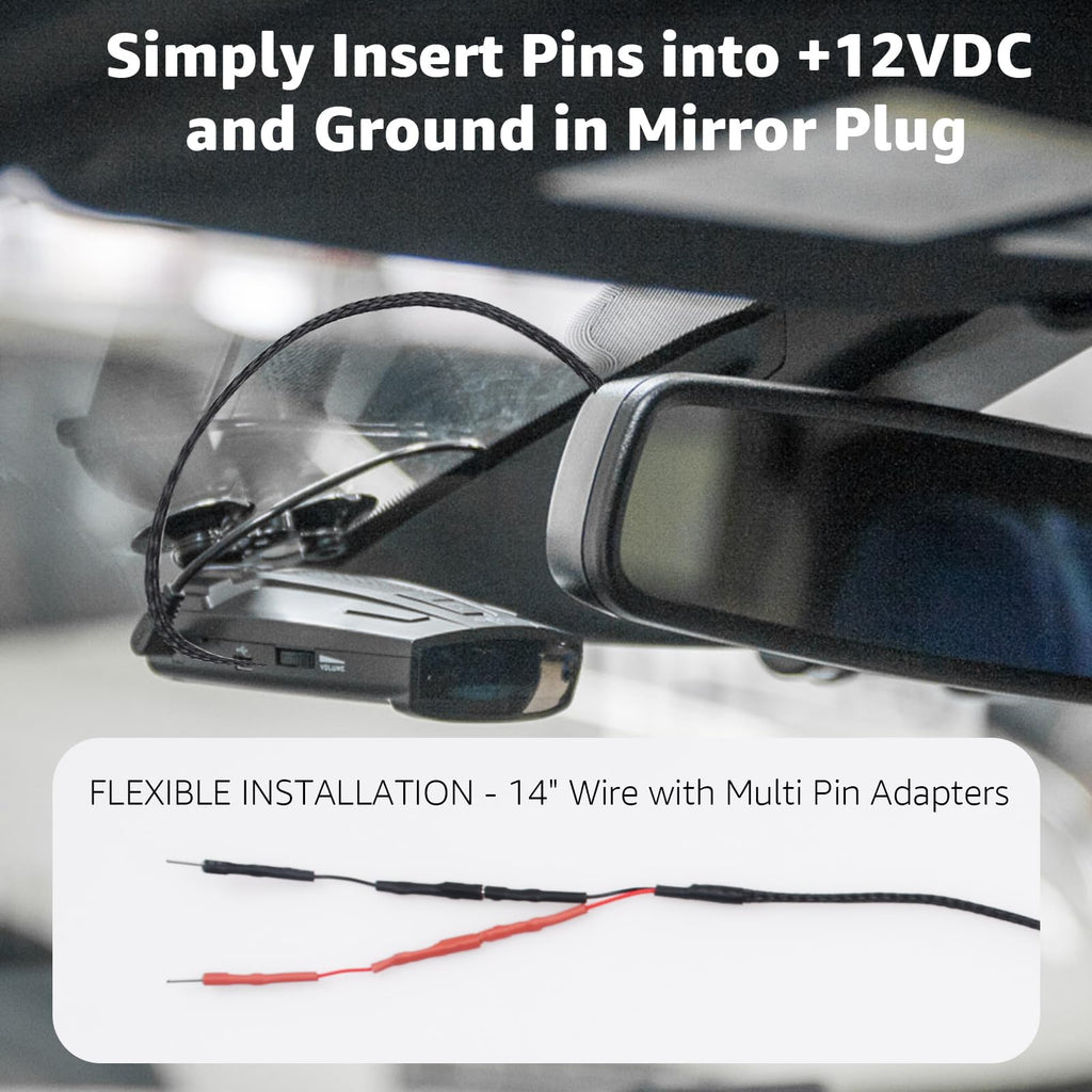 Sousery RJ11 Replacement Mirror Power Cable, Compatible with Uniden R1 R3 R4 R7 R8 Radar Detectors (4005201U) (1)