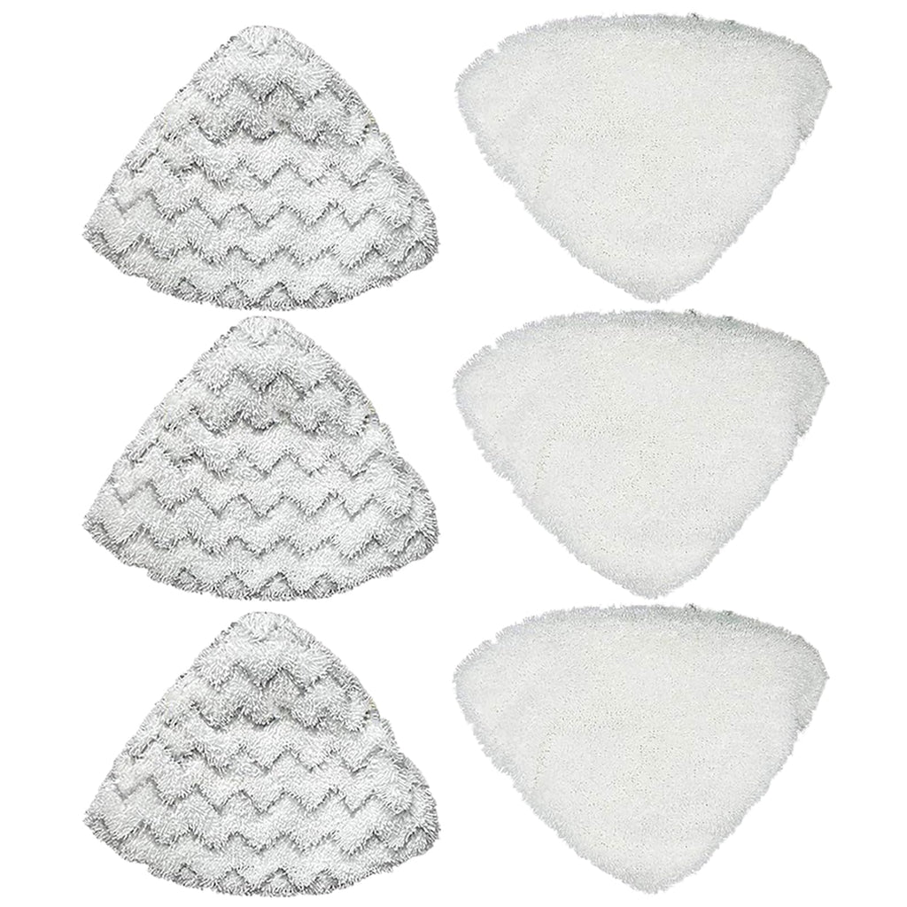 3 Set Steam Mop Pads Replacement for Bissell PowerEdge Lift Off 2-in-1 Series 2078 20781 2814C 2165 Steam Mop Cleaner Pad Compatible with Bissell Poweredge Steam Mop Pads 6-Pack (3 Soft + 3 Scrubby)