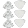 3 Set Steam Mop Pads Replacement for Bissell PowerEdge Lift Off 2-in-1 Series 2078 20781 2814C 2165 Steam Mop Cleaner Pad Compatible with Bissell Poweredge Steam Mop Pads 6-Pack (3 Soft + 3 Scrubby)