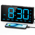 GOLOZA Digital Alarm Clocks for Bedrooms, Digital Clock with 4 Level Brightness +Off, Dual Customizable Alarms, USB Port, Power-Off Memory, Snooze, DST, 12/24H, Desk Clock for Kids Adults Elderly