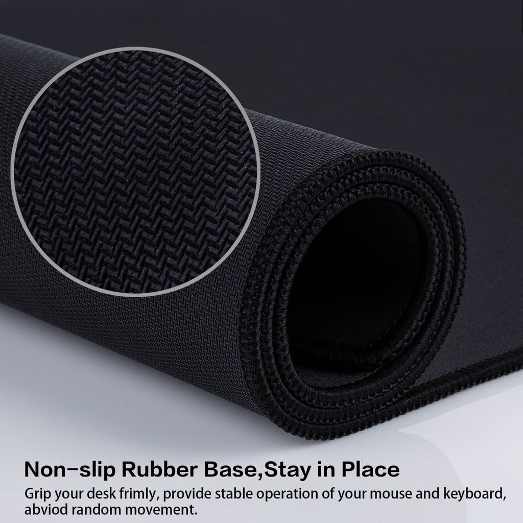 Canjoy Mouse Pad 31.5x15.7inch, 3mm Thickness Gaming Mousepad XXL Large Big Computer Keyboard Mouse Mat Desk Pad with Non-Slip Rubber Base and Stitched Edge
