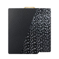 IdeaFormer-3D for Bambu lab 3D Printer PEO PET Build Plate for Bambu Lab X1C/X1/X1E/P1P/P1S/A1, Diamond PEO+Carbon Fiber PET Spring Steel Plate 257x257mm Double Sided Flexible Sheet Removable Platform