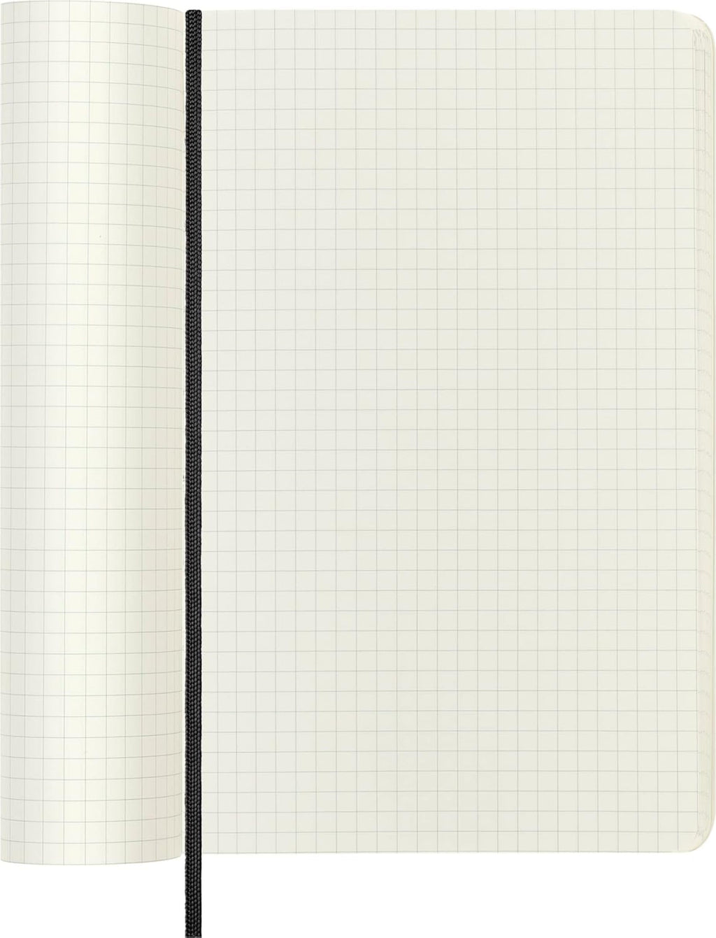 Moleskine Classic Notebook, Soft Cover, Large (5" x 8.25") Squared/Grid, Black, 192 Pages