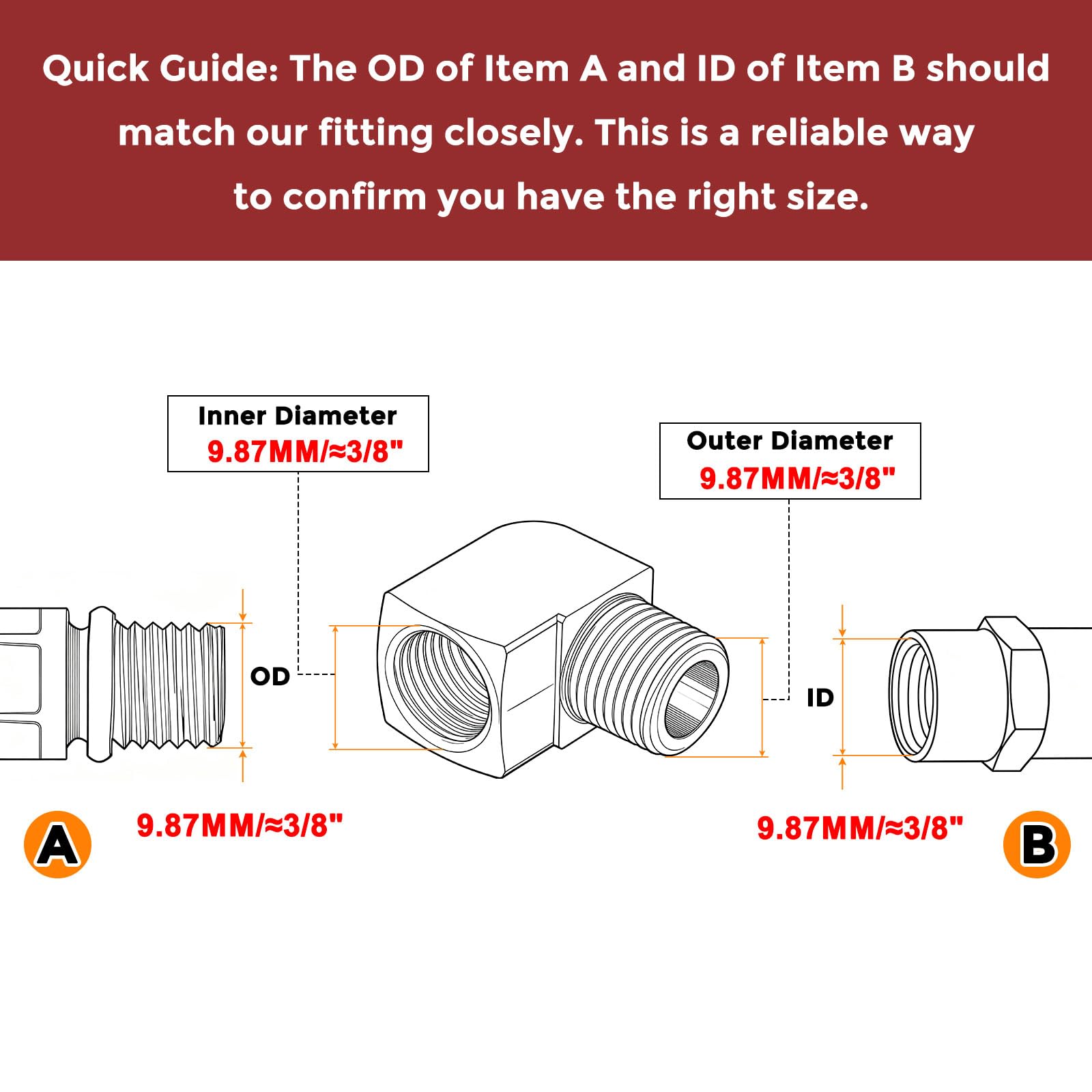 Kozelo Pack of 5, 90 Degree 1/8" Female NPT to 1/8" Male NPT Solid Brass Hose Fittings Adapter