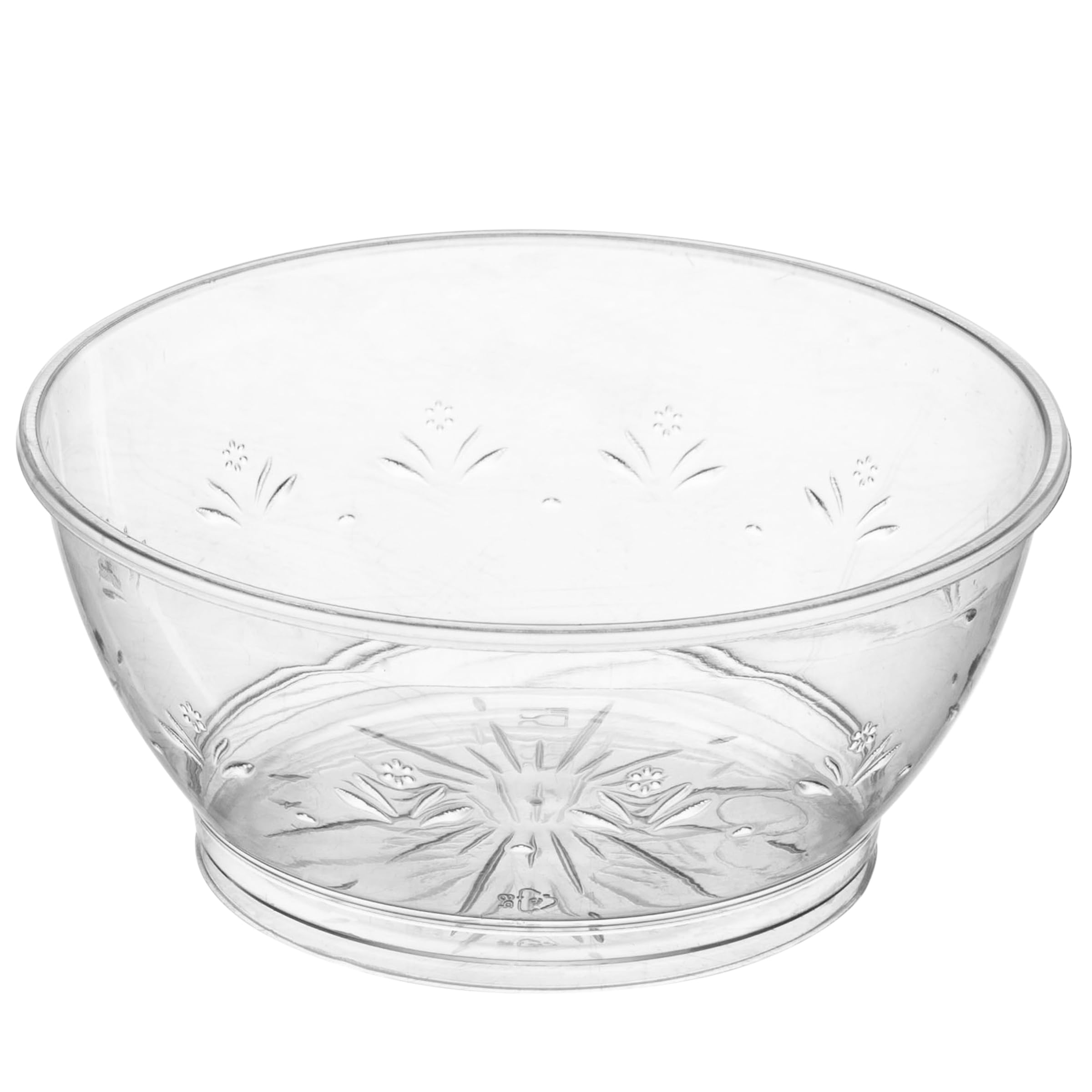 Clear Mini Plastic Bowls - (Bulk 100 Pack) 6 Oz Premium Hard Plastic Dessert Bowls for Serving, Weddings, Catering, Parties, Ice Cream, Home or Event Party Supplies