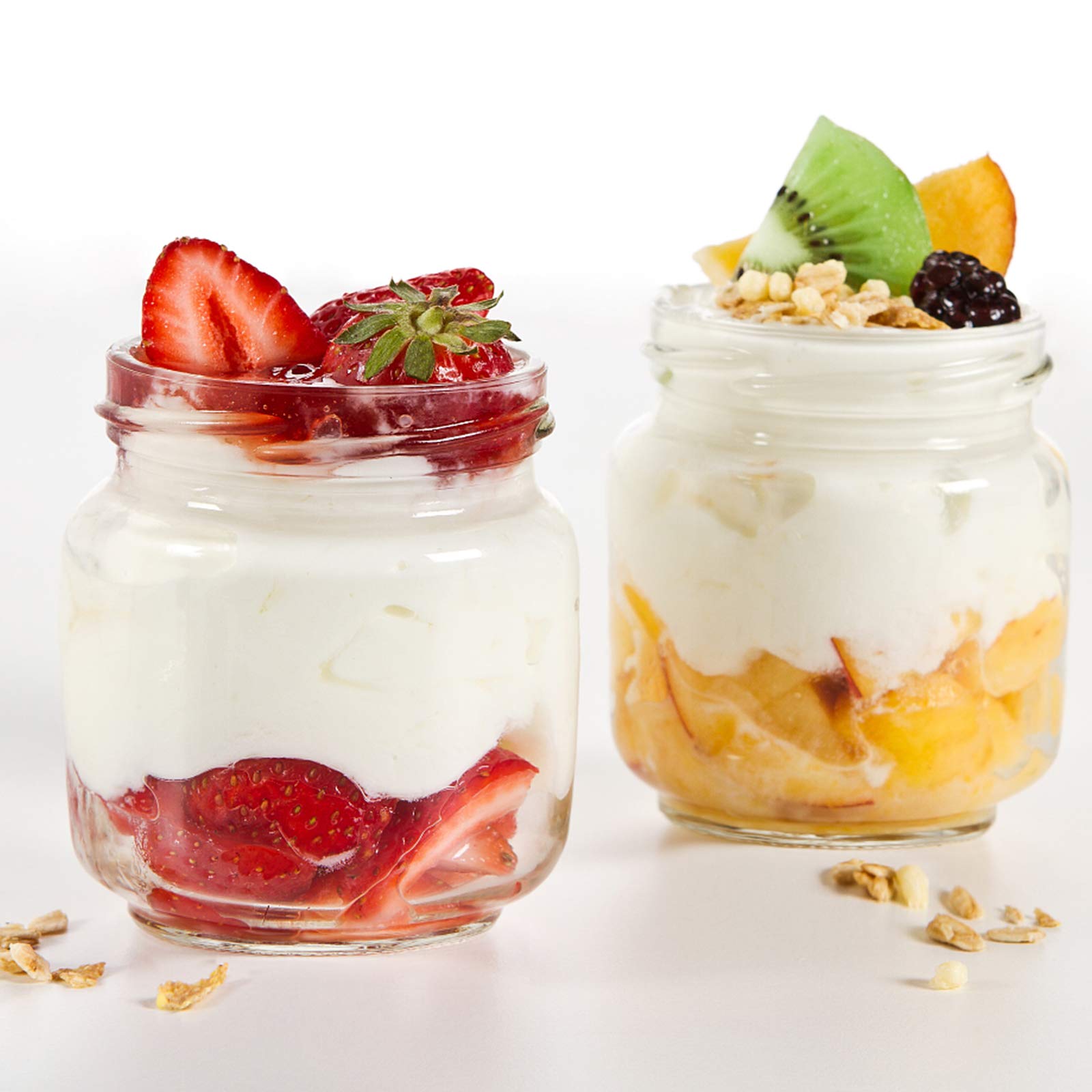 Keketin 12 Pack 8 oz Mason Jars with Leak-proof Split-type Silver Lids,250ml Reusable Glass Jar Canning Jars for Party & Wedding Favors,Fruits Storage or Homemade Gift
