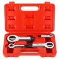 DASBET 4PCS Metal Nut Splitter Set Heavy Duty Nut Splitter Tool Kit for Removing Broken, Damaged & Corroded Nuts, Manual Nut Breaker Extractor 9-27mm