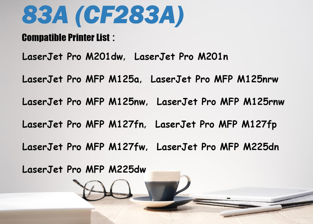 Ultra Toner® 83A CF283A Compatible Replacement for HP 83A CF283A Toner Cartridge Black - LaserJet Pro MFP M125nw M127fn M127fw M225dn M225dw M201dw M201n M125rnw M127fp (2PK)