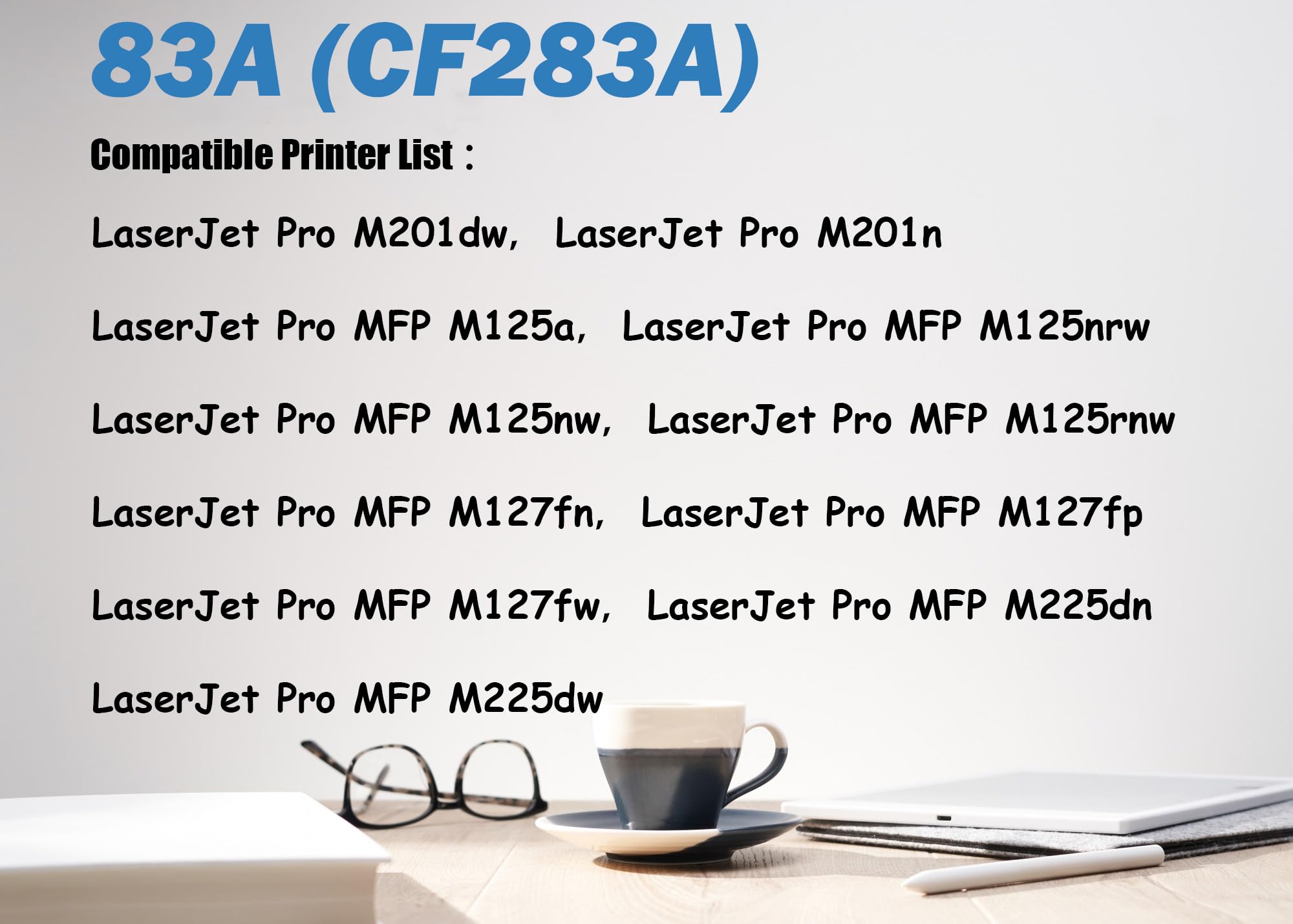 Ultra Toner® 83A CF283A Compatible Replacement for HP 83A CF283A Toner Cartridge Black - LaserJet Pro MFP M125nw M127fn M127fw M225dn M225dw M201dw M201n M125rnw M127fp (2PK)