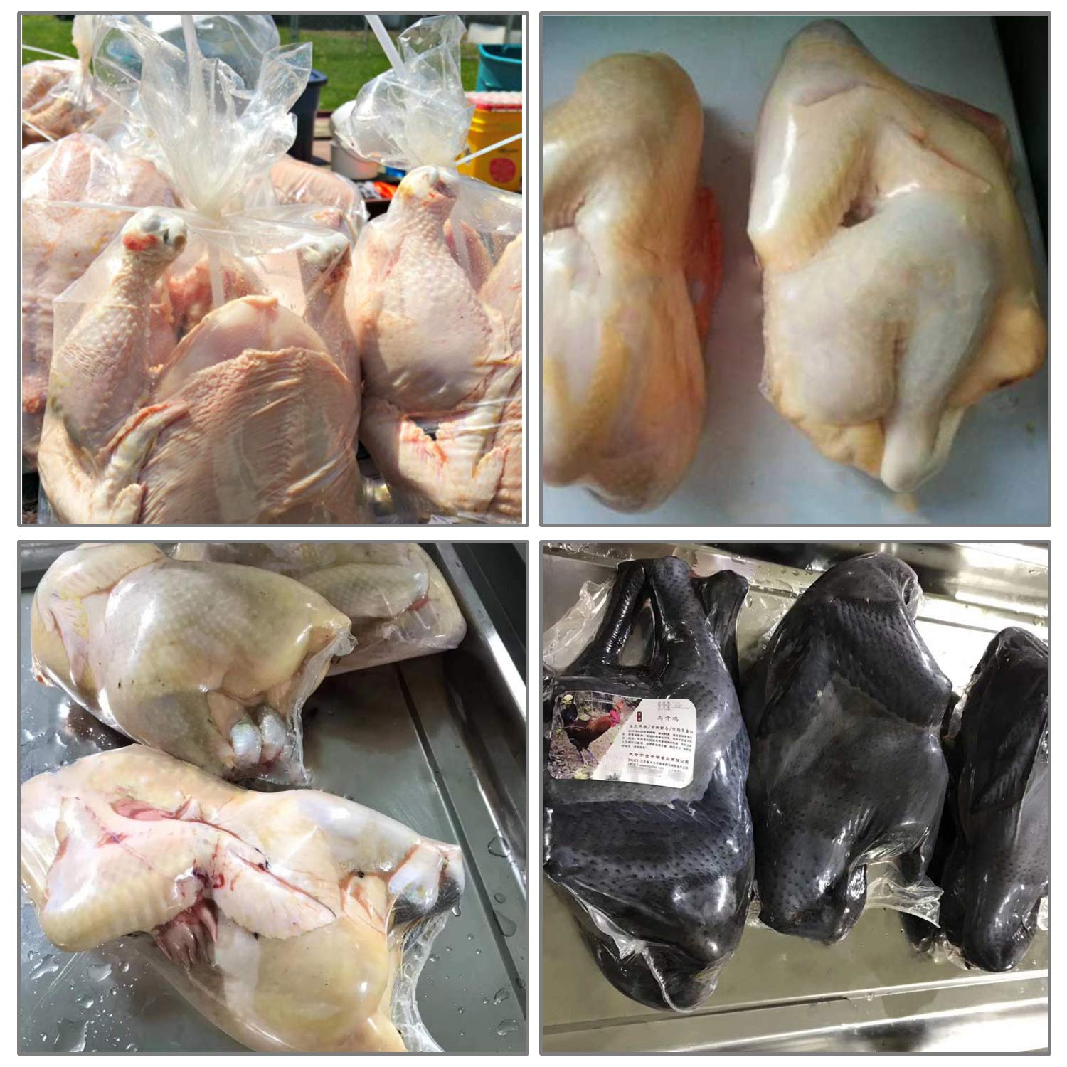 Large Turkey Shrink Bags, 30 Pcs 16x30 Inches Clear Poultry Heat Shrink Bags Freezer with Zip Ties, Silicone Straw for Turkey,Chickens,Rabbits