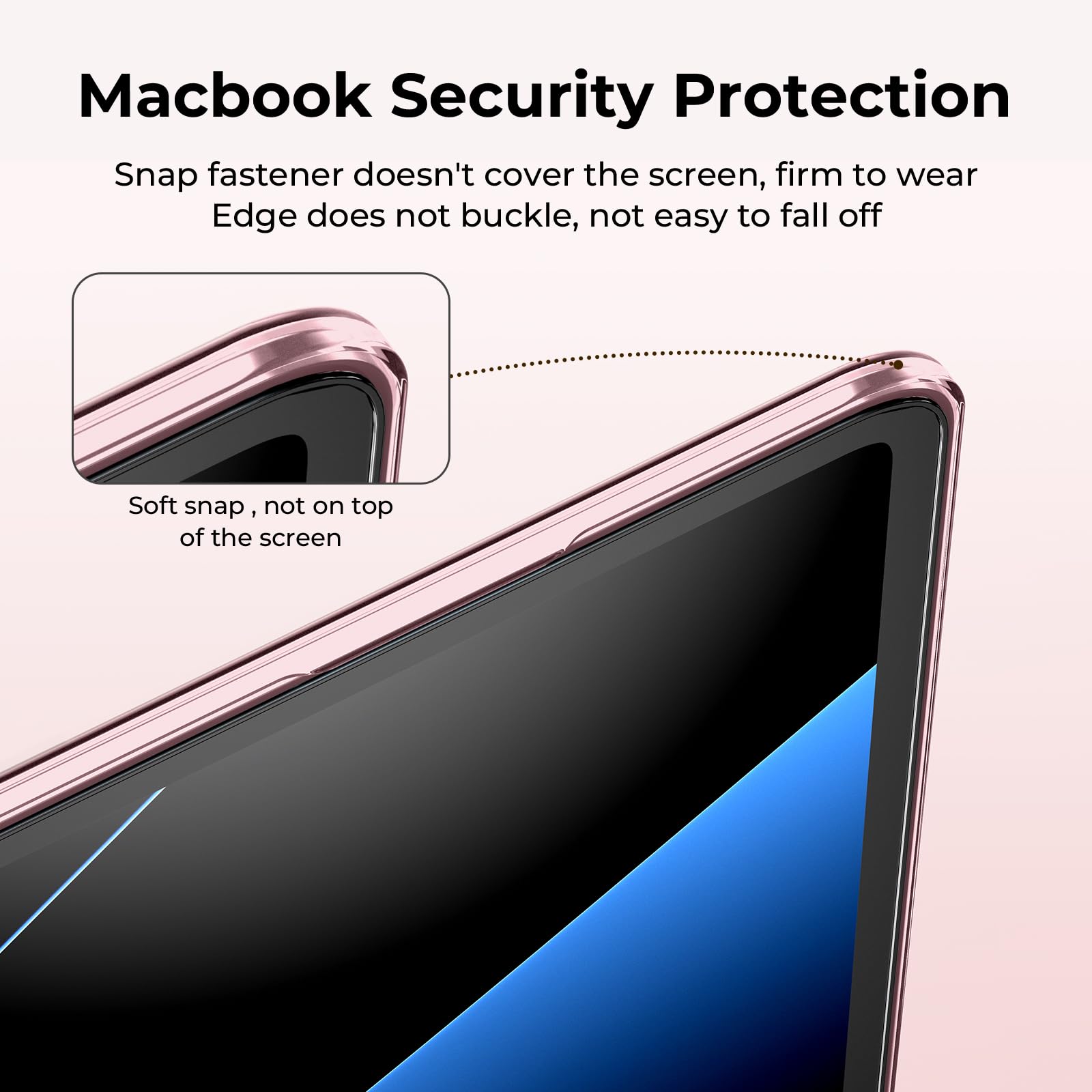 EooCoo Case Compatible with MacBook Air 13 inch M5 M4 M3 M2 2026-2022 A3449 A3240 A3113 A2681, 13.6" Hard Case Cover & Keyboard Skin & Screen Protector for Laptop Air 13.6 inch - Milky Pink