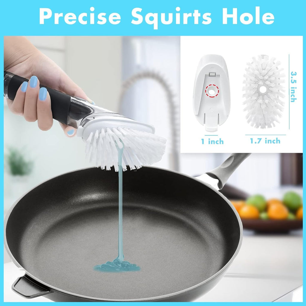 6 Pack Soap Dispensing Brush Replacement Head