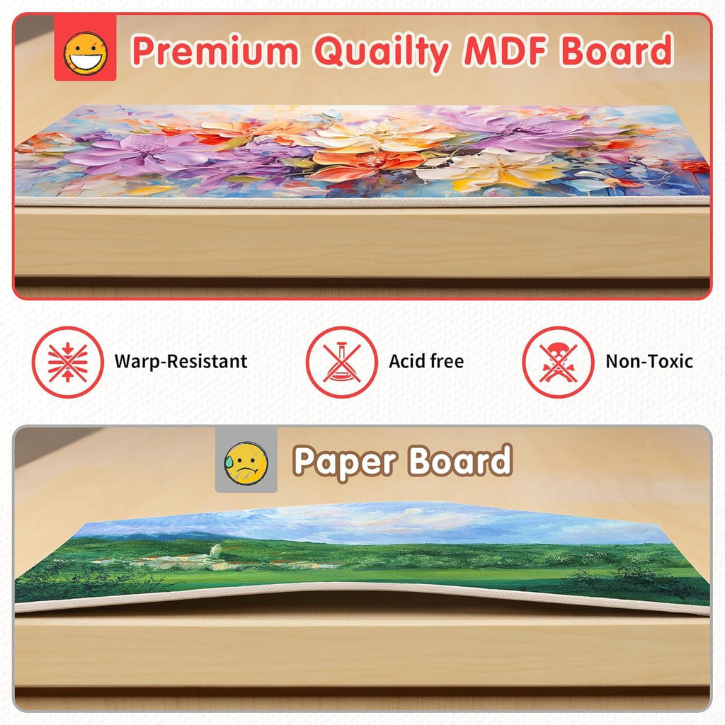 FIXSMITH Canvases for Painting 30 Pack - 8 x 10 Inch Painting Canvas Panel Boards - 100% Cotton Primed Canvases - Super Value Pack - Artist Canvas Board for Acrylic, Oil & Tempera Painting