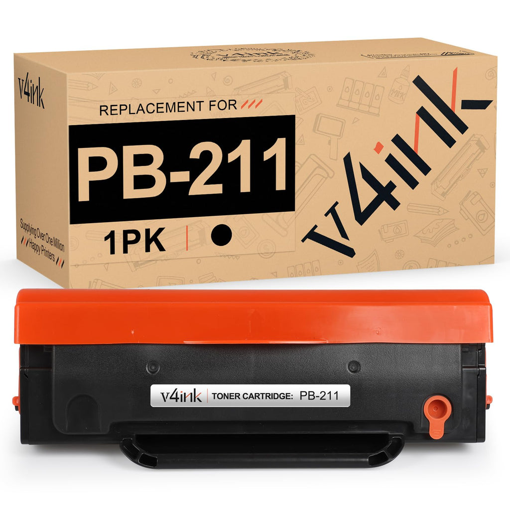 V4ink PB211 Toner Cartridge Replacement for Pantum PB-211 PB211EV Work with Pantum P2500W P2502W M6550 M6550NW M6600 M6600NW M6552NW Printer