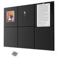 Yunihome Cork Board for Walls 36" x 24", 6 Pack Felt Bulletin Board Wall Tiles with 30 Push Pins for Home Kitchen School Office Wall DIY Decorative