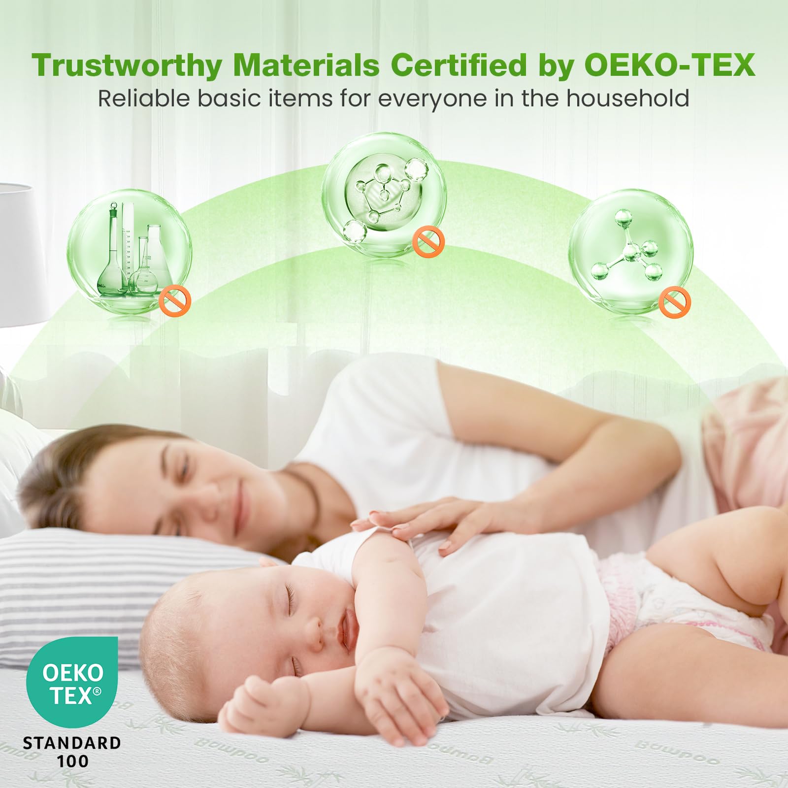 Sasttie Full Size Mattress Protector, Waterproof Full Mattress Protector, Double Mattress Protector with Viscose for Bamboo, Noiseless Mattress Cover with 8"-21" Deep Pocket (54 x 75 inches)