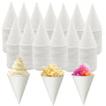 600 Pack Cone Water Cups, 4OZ Disposable Paper Snow Cups for Water Dispenser, Office Water Cooler, Sports Teams Fundraiser Craft Funnel for Shaved Ice Oil Protein Powder Drinks
