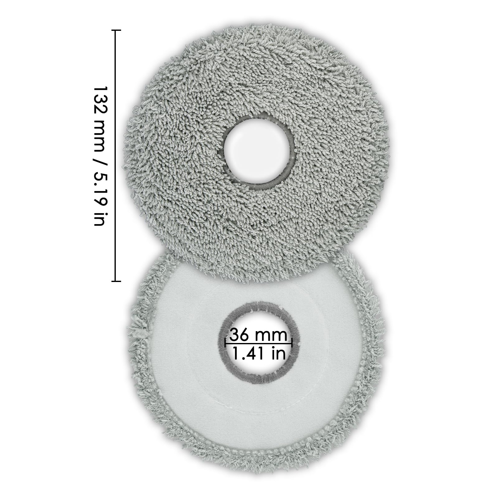 (10 Pack) X50 Ultra Replacement Mop Pads for Dreame X50 Ultra/Master, X30/ X40 Ultra, L10s Ultra, L10s Pro Gen 2/ Pro Ultra/Plus, L40s/ L50 Pro Ultra, L40 Ultra Robot Vacuum, Washable Mop Pad Cloths
