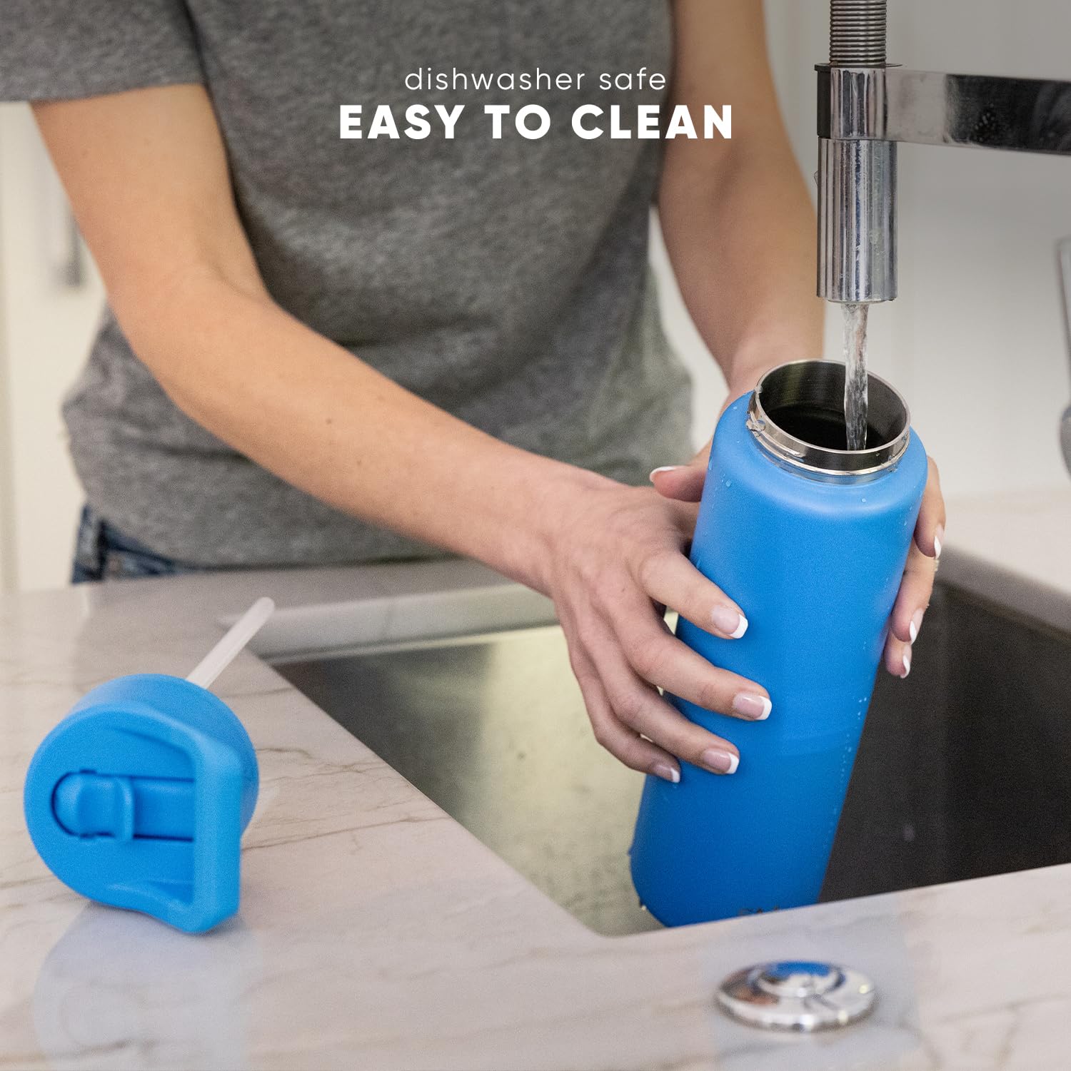Simple Modern Water Bottle with Straw Lid | Vacuum Insulated Stainless Steel Metal | Reusable Leak Proof BPA-Free Flask for Sports Gym | Summit Collection | 30oz, Violet Dreams