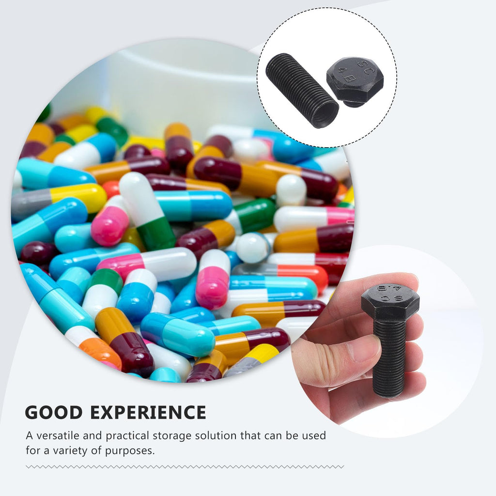Gadpiparty Bolt Shaped Storage Box Realistic Screw Hiding Container Hidden for Outdoor Camping and Secure Small Item Storage