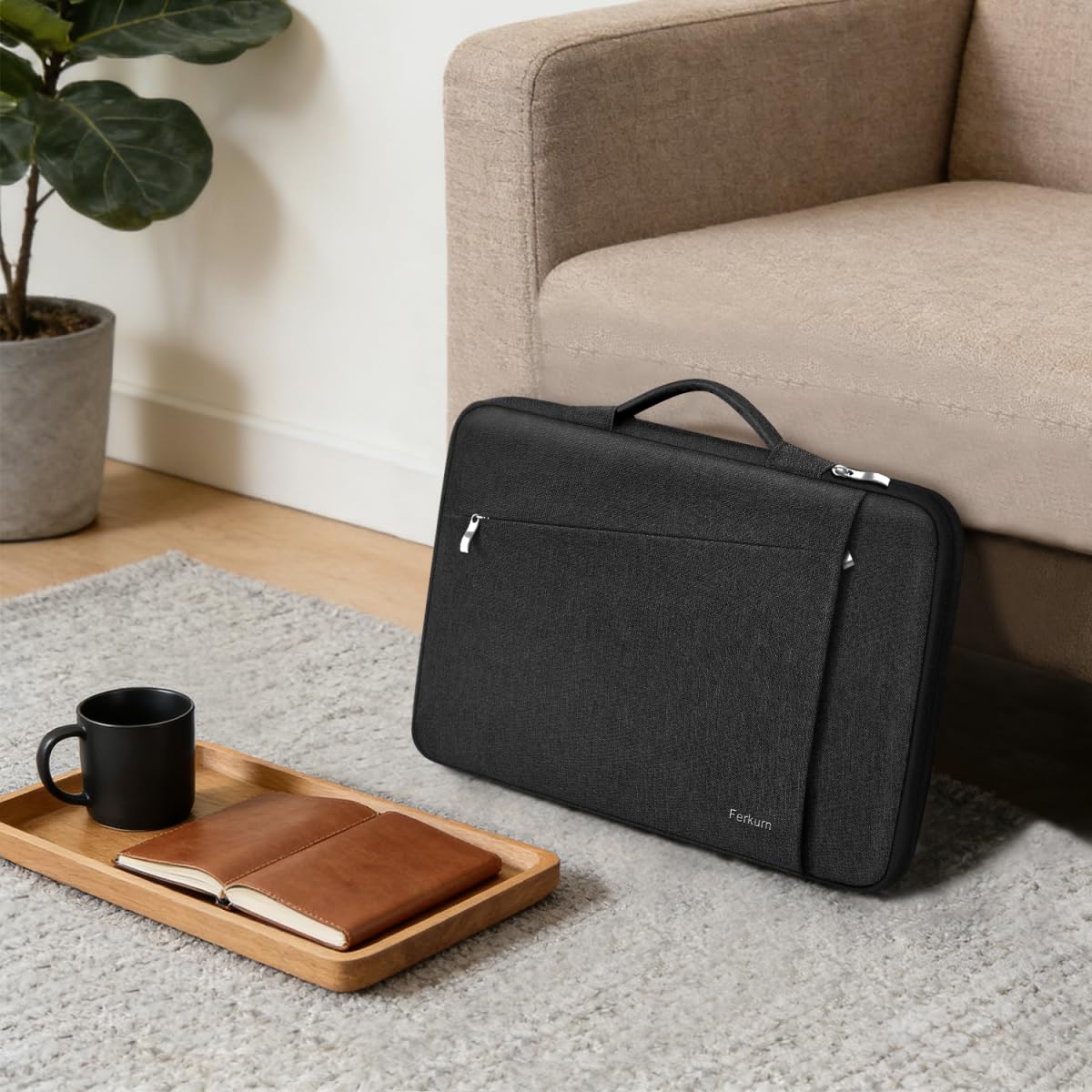 Ferkurn 14 inch Laptop Sleeve Laptop Case 14 inch Laptop Bag Compatible with 14 Macbook Pro/Max M3 M2 M1, HP Chromebook 14 Dell Inspiron XPS 14 Lenovo Asus Acer 14 inch Chromebook Case Sleeve