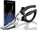 Heavy Duty Poultry Shears - Kitchen Scissors for Cutting Chicken, Poultry, Game, Meat - Chopping Vegetable - Spring Loaded