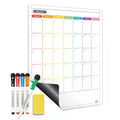 Mag-Fancy Vertical Magnetic Dry Erase Calendar for Refrigerator – Monthly Fridge Planner for Narrow & Side-by-Side Fridges, Fine Tip Markers, Strong Magnet, Reusable Family & Home Organizer