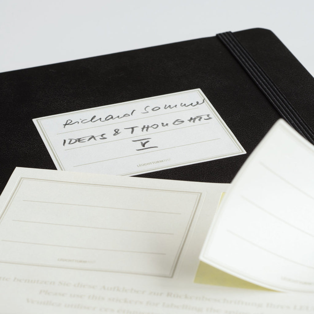 LEUCHTTURM1917 - Notebook Softcover Medium A5-123 Numbered Pages for Writing and Journaling (Dotted, Black)