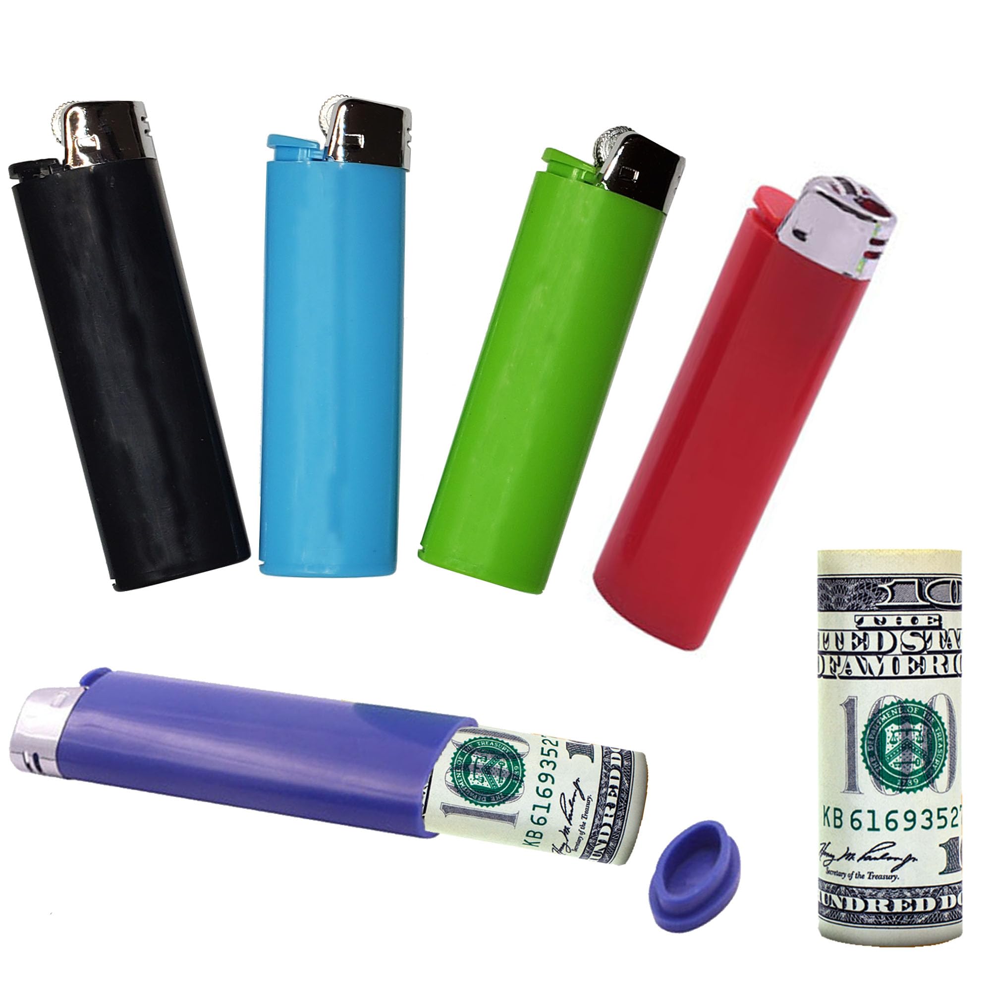 SECRET STASH Fake Lighter Diversion Safe - Hidden Compartments for Cash Jewelry Pills | Storage Box Discreet Hide Money Small Container Store Valuables in Plain Sight Safes Pill Hiding Light (5)