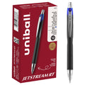 uni-ball Jetstream Rollerball, Retractable Roller Ball Pen Bold-1.0mm, 12 Pack, Blue Ink (73833)