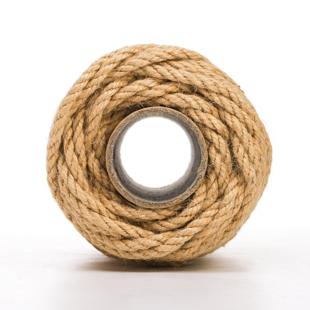 ZENFUN 3 Packs Total 492Feet Thick Jute Twine, 5mm 3Ply Heavy Duty Brown Jute Rope String, Natural Craft Rope Twine String for Home Gardening, Gift Wrapping, Packing, DIY Crafting(164Ft/50M Each)