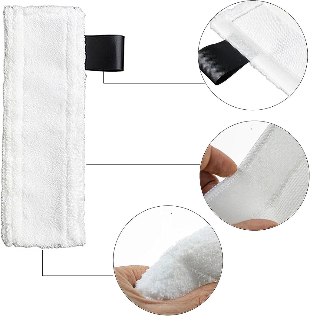 10 Pcs Replacement Microfibre Mop Cloths & Pads for Karcher EasyFix Steam Cleaner SC2 SC3 SC4 SC5