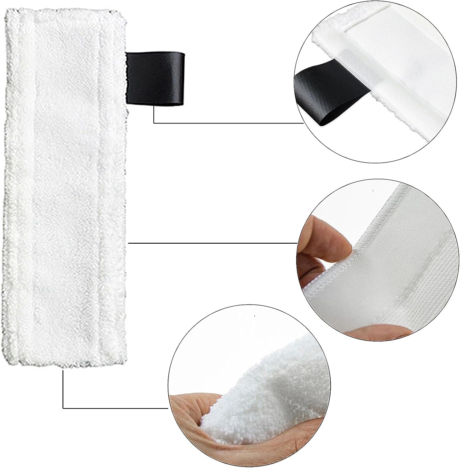 10 Pcs Replacement Microfibre Mop Cloths & Pads for Karcher EasyFix Steam Cleaner SC2 SC3 SC4 SC5