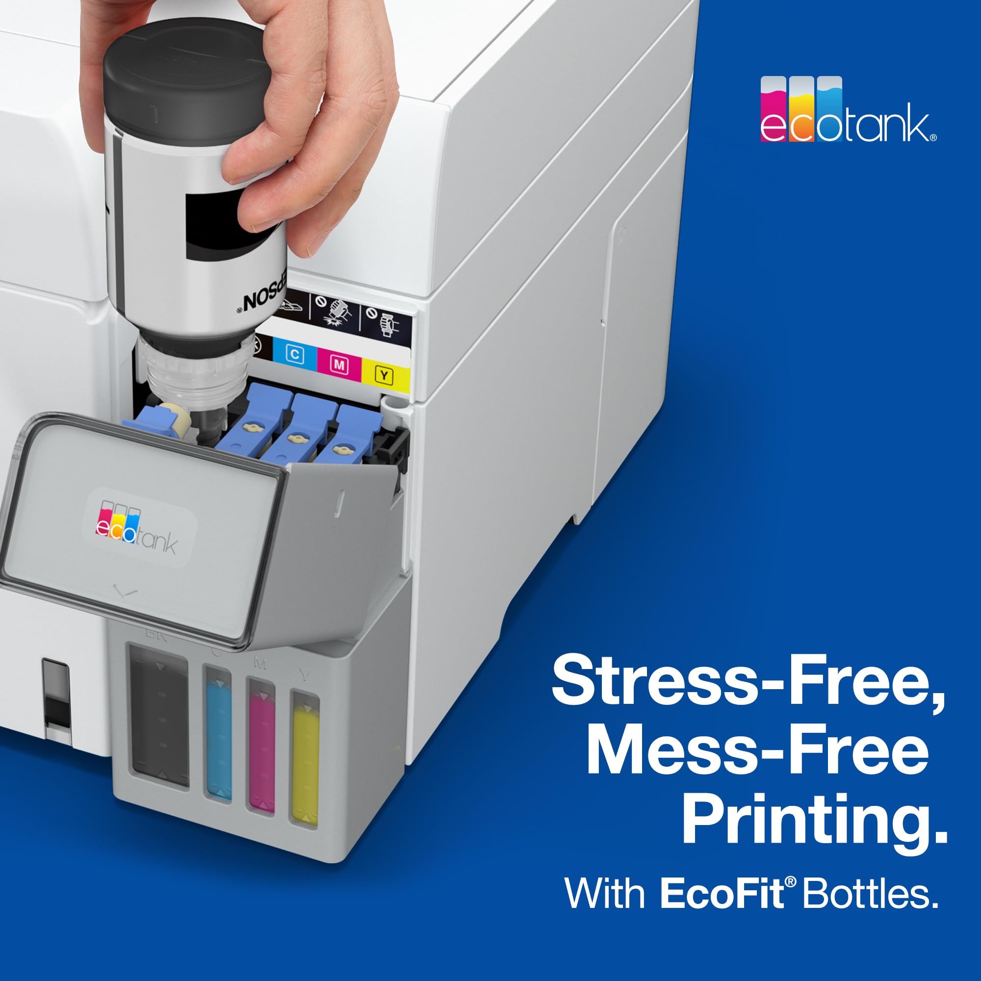 EPSON 522 EcoTank Ink Ultra-high Capacity Bottle Black (T522120-S)Works with ET-2720, 2800, 2803, 2840, 4700, 4800, 4810