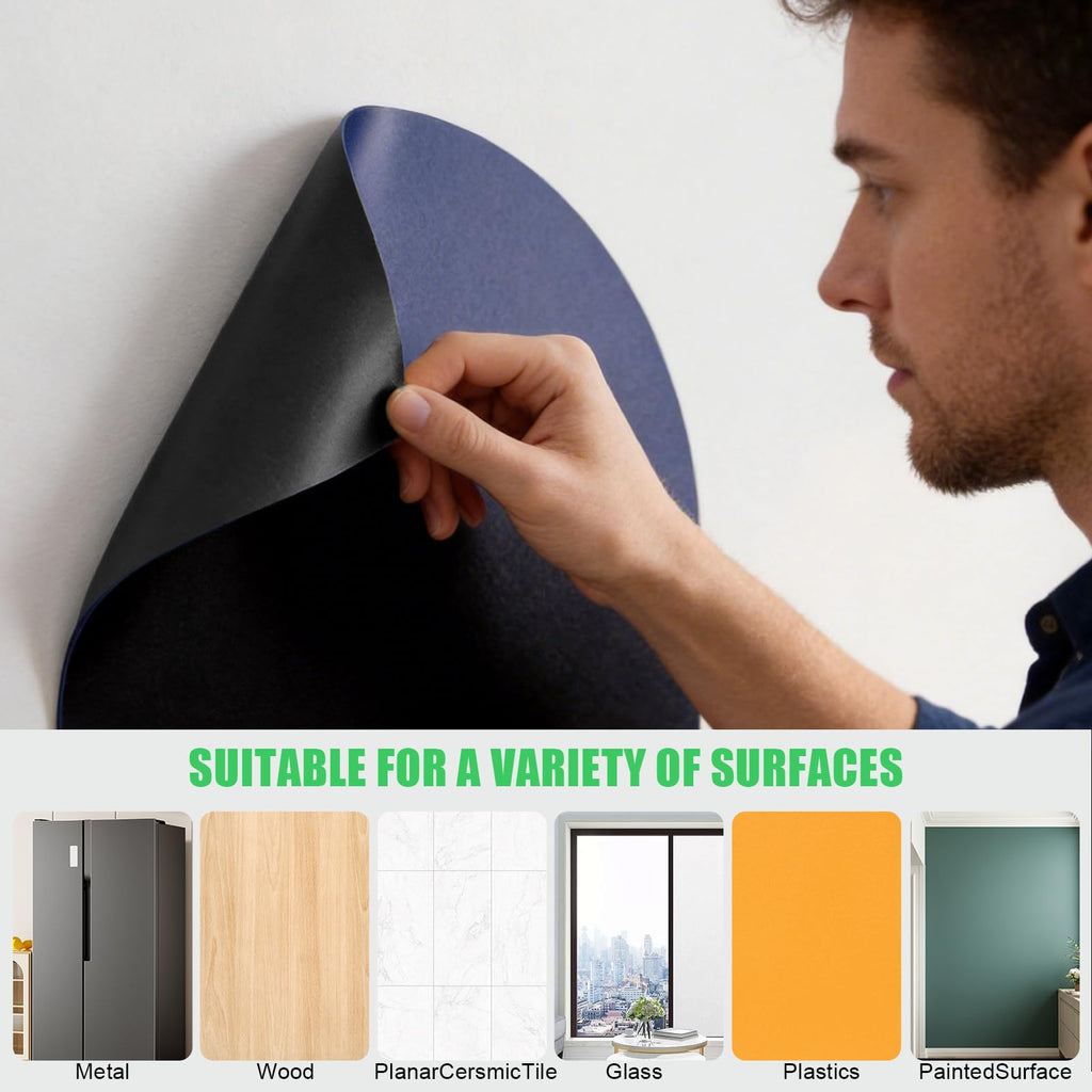Magnetic Chalkboard for Wall Large Arch Magnetic Wall Decal Peel and Stick Self Adhesive Blackboard with 79 Magnetic Letters Dust-Free Chalk Marker Holder for Playroom Home School Classroom