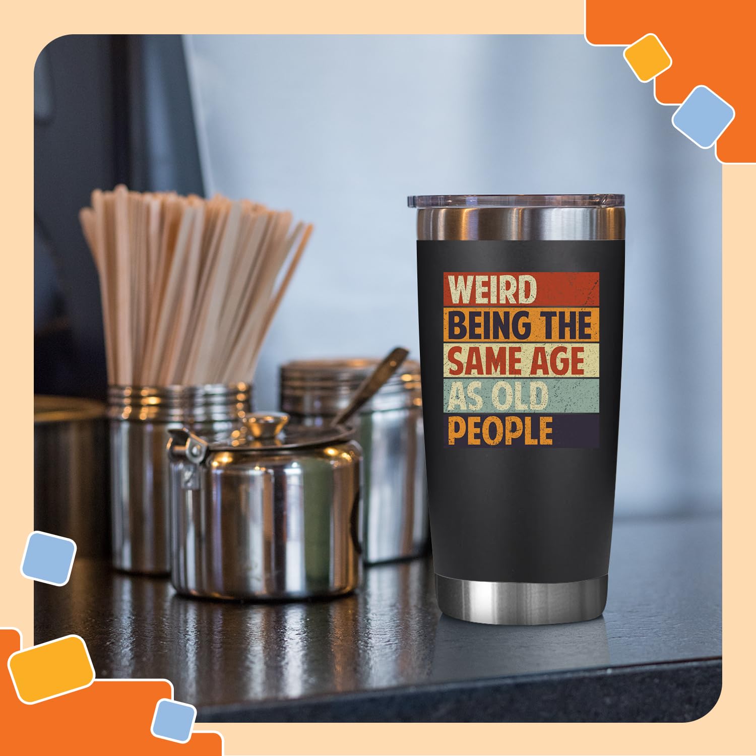 NewEleven 50th Birthday Gifts for Men Women - 1976 50th Birthday Decorations for Him Her - Present for Men Women Turning 50 Year Old Gifts for Mom, Dad, Wife, Husband - 20 Oz Tumbler