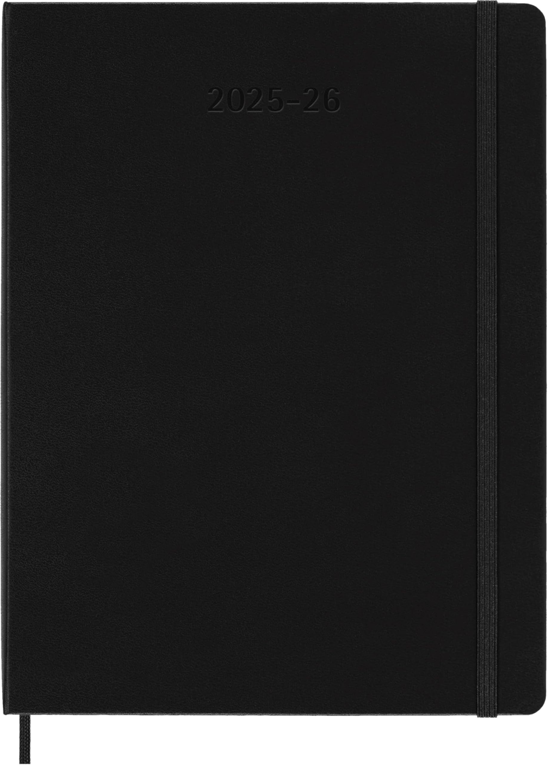 Moleskine Classic 18 Month 2025-2026 Weekly Planner, Hard Cover, XL (7.5" x 10"), Black, 208 pages