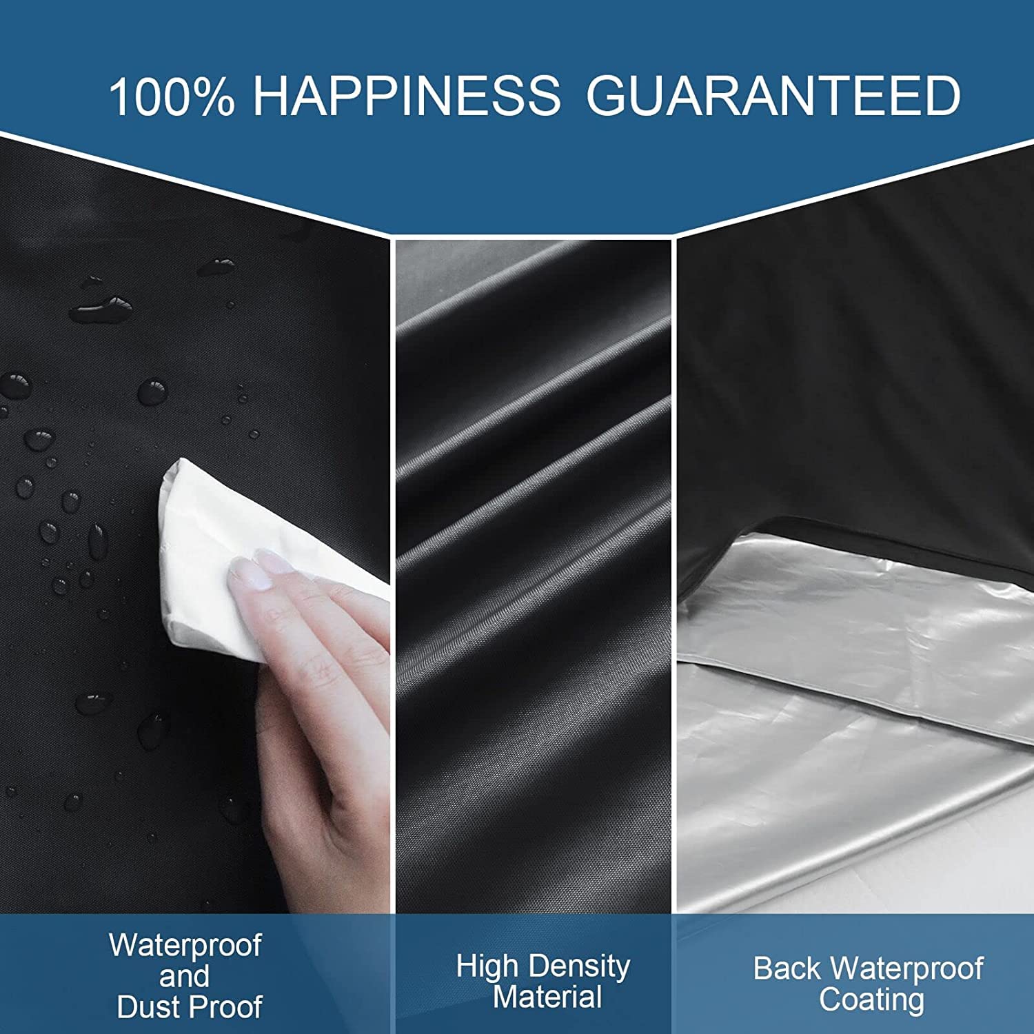 SPRINGSPIRIT Waterproof Mattress Bag Queen Size, Mattress Bag for Moving & Storage with Zipper Closure, Mattress Moving Bag Reusable Heavy Duty, Black
