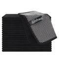 KinHwa Microfiber Dish Cloths Super Absorbent Kitchen Wash Cloth Dish Rags for Washing Dishes Fast Drying Cleaning Cloth with Scrub Side (Black, 7inchx7inch 18pc)