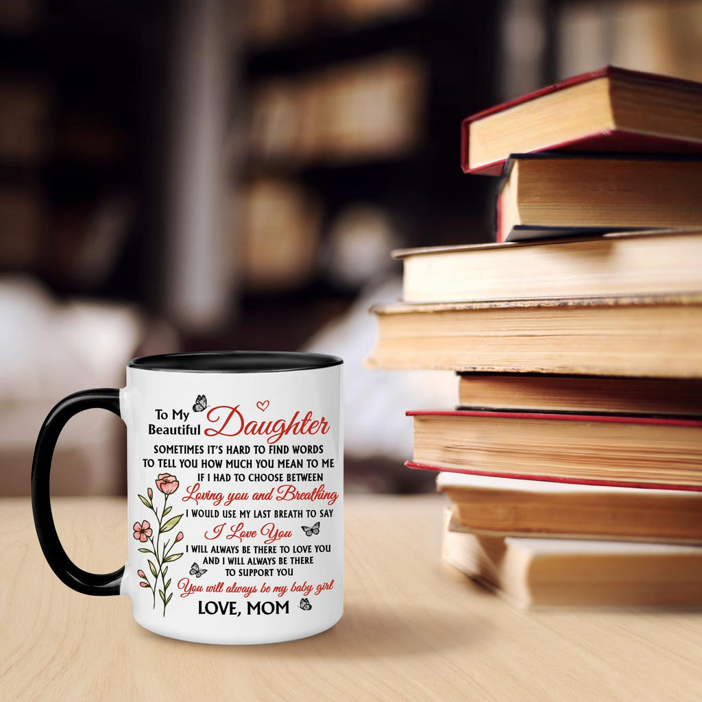 Hyturtle to My Daughter Coffee Mug 11oz for Daughter from Mom - Mom's Choice for Mother's Day, Birthday, Christmas
