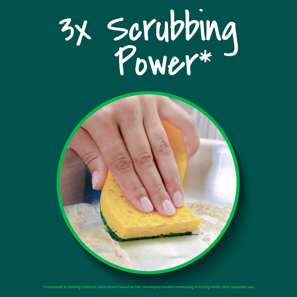 Scotch-Brite Heavy Duty Scrub Sponge, 9-Sponges