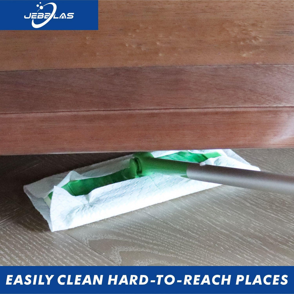 JEBBLAS Disposable Mop Cloth Dry Sweeping Pad for Floor Mop Sweeping Cloths (Pack of 120)