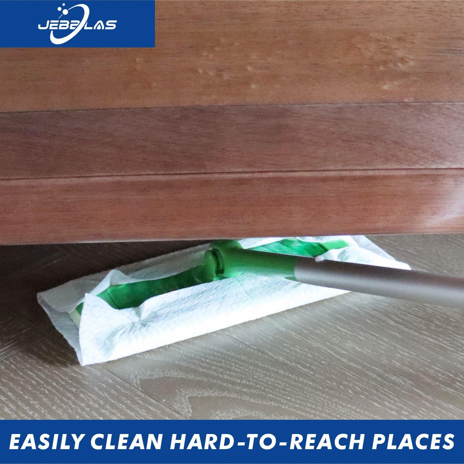JEBBLAS Disposable Mop Cloth Dry Sweeping Pad for Floor Mop Sweeping Cloths (Pack of 120)