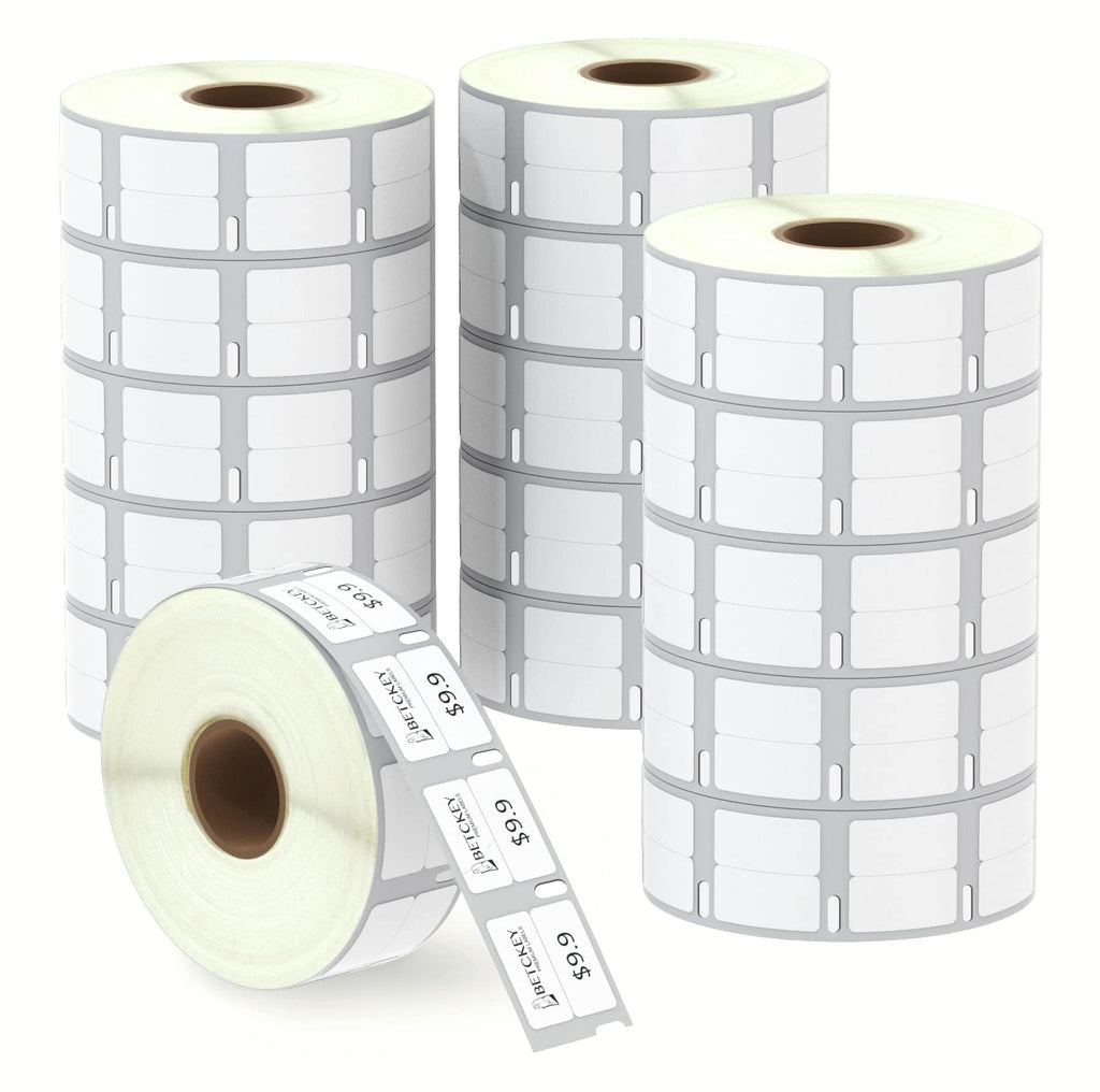 BETCKEY - Compatible DYMO 30333 (1/2" x 1") Extra Small 2-Up Labels - Compatible with DYMO Labelwriter 450, 4XL, NOT FIT 550 & 5XL [16 Rolls/16000 Labels]
