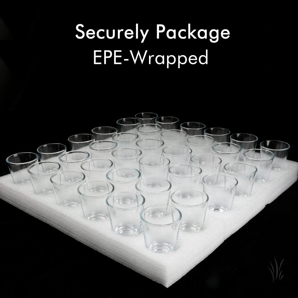 Shot Glasses Set of 36 Clear 50 ml Shot Glass Heavy Base Shot Glasses Bulk Tequila Glass [Gift Set]