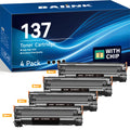 BAIINK Compatible Toner Cartridge Replacement for Canon 137 Black Toner Cartridge CRG137 Compatible for ImageClass D570 MF232w MF242dw MF220 MF236n MF240 MF216n MF244dw MF212w MF232w (Black, 4-Pack)