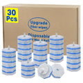 30 Count Toilet Wand Refills for Clorox, Disposable Toilet Brush Compatible with Clorox ToiletWand Cleaning System, Upgrade Fiber Bowl Cleaner Brush for Closestool Cleaning