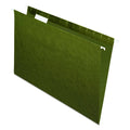 Pendaflex Hanging File Folders, Legal Size, Standard Green, 25 Per Box, 1/5-Cut Tabs, Lighter Interior to Prevent Misfiles, for Office, School, and Home Organization